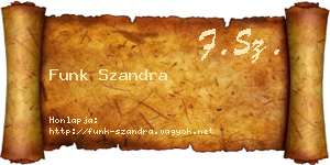 Funk Szandra névjegykártya